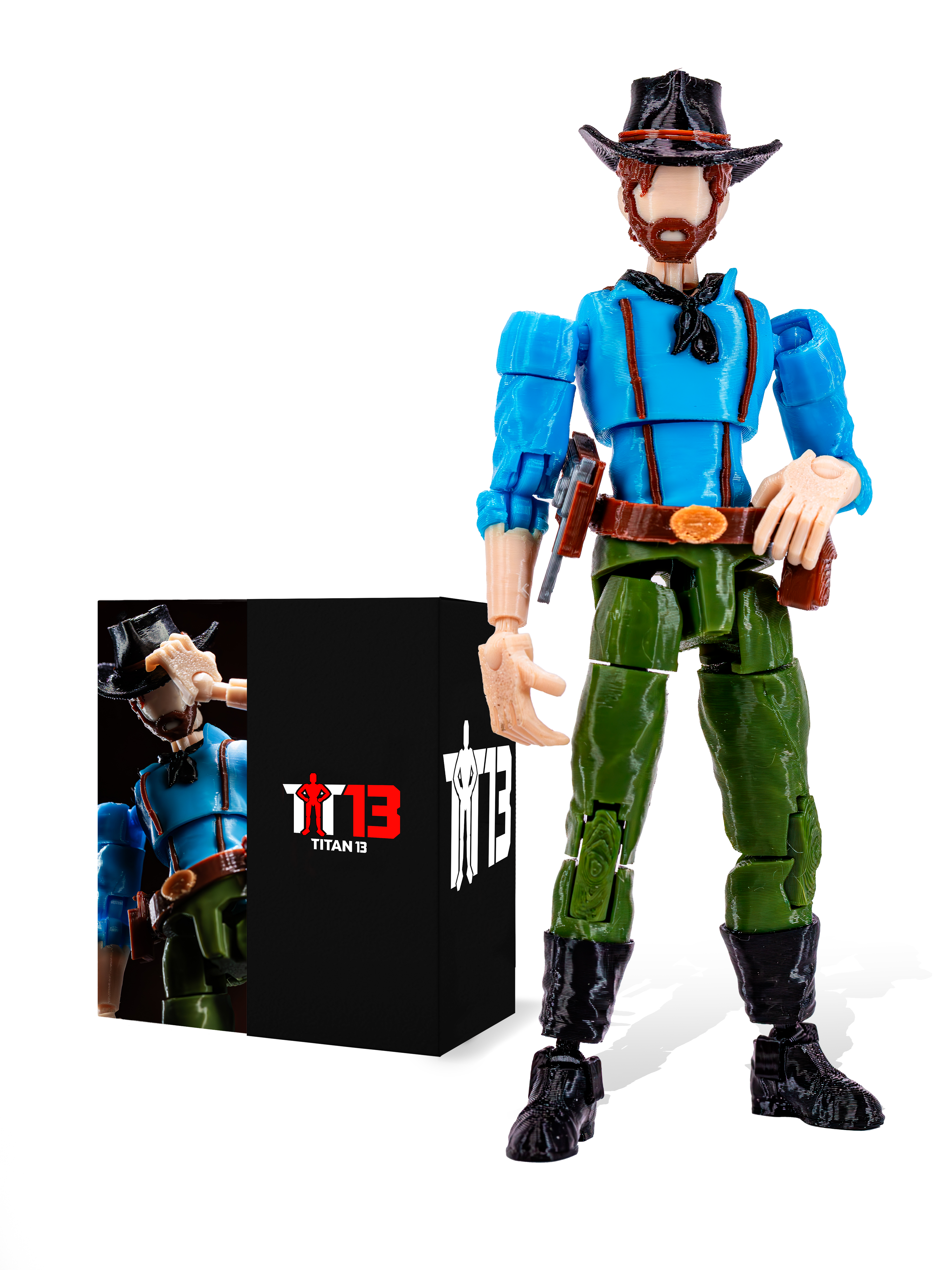 Outlaw T13 | Rugged Poseable T13 Action Figure – Titan13 – Titan13Toy